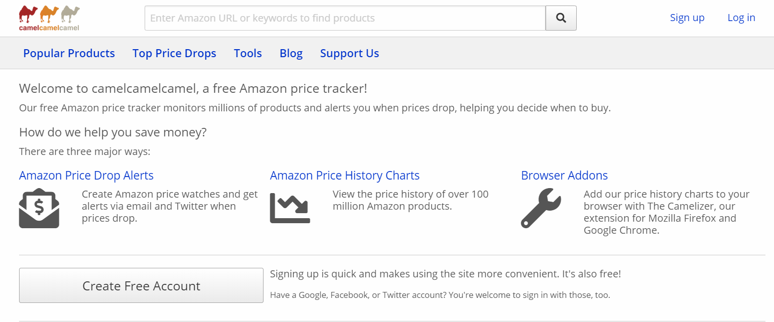 CamelCamelCamel - أداة تعقب أسعار أمازون