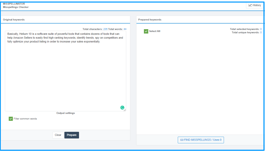 ヘリウム 10 レビュー - Misspellinator Helium 10 Review- Misspellinator