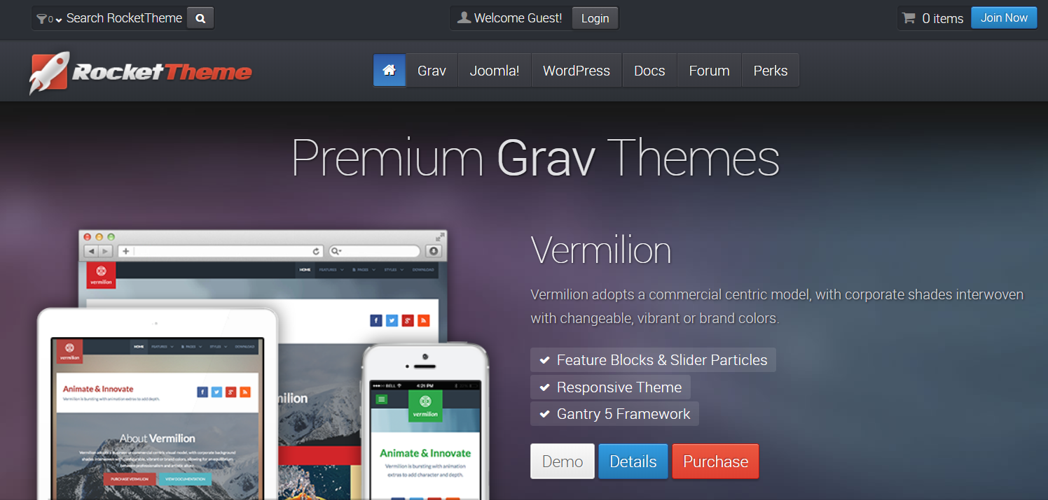 割引クーポン付きの RocketTheme レビュー - レスポンシブ テーマとテンプレート RocketTheme Review With Discount Coupon- Responsive Themes & Templates