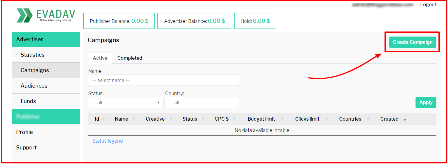 EvaDav レビュー - キャンペーンの作成 EvaDav Review- Create Campaigns