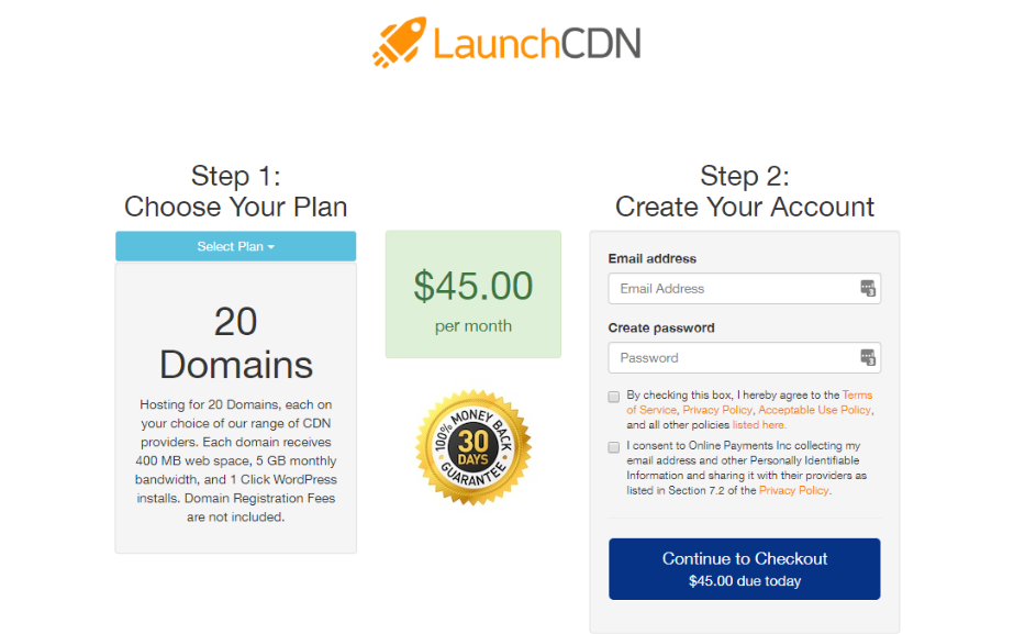 LaunchCDN Review- Pricing Plans