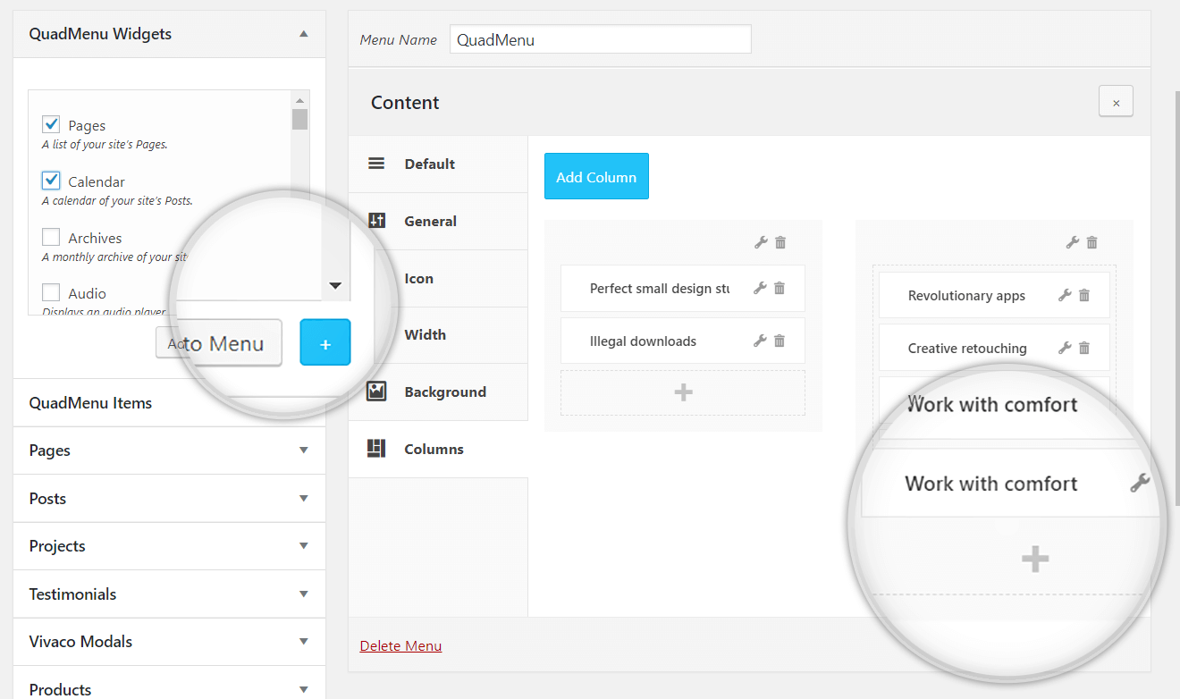 Examen de QuadMenu - Widgets QuadMenu Review- Widgets