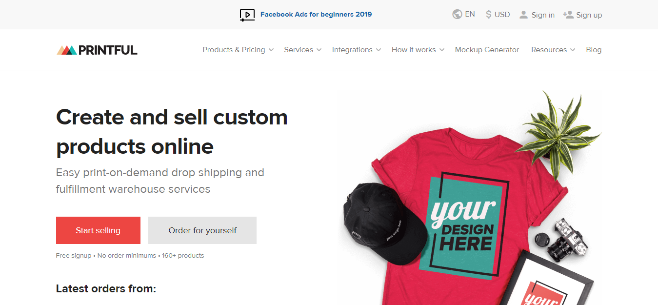 Best Dropshipping Suppliers in Europe- printful