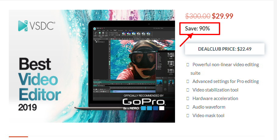 Dealfuel ข้อเสนอส่วนลดข้อเสนอ - VSDC Video Editor Dealfuel Discount Offers Deals - VSDC Video Editor