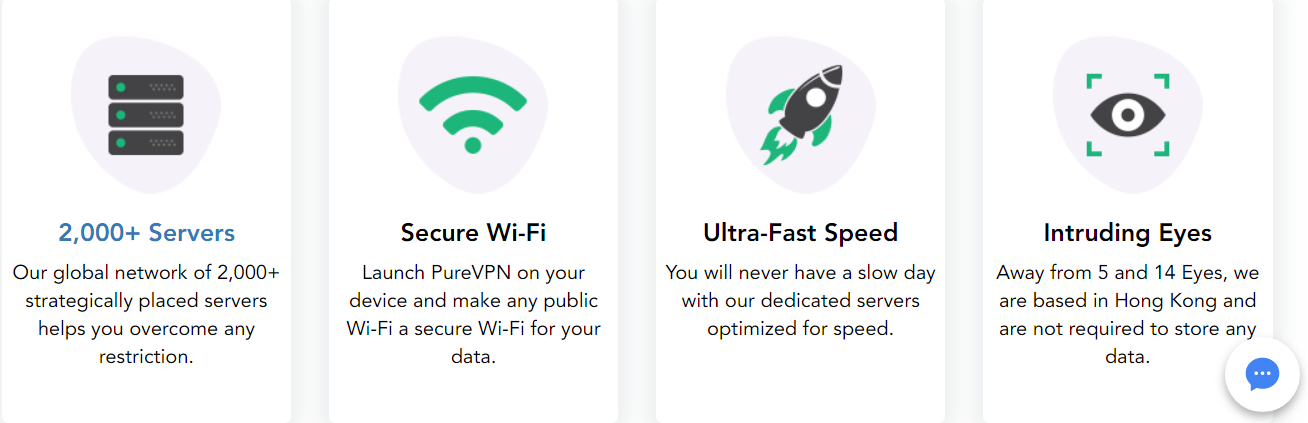 PureVPN Discount Coupon Code- PURE vpn Features