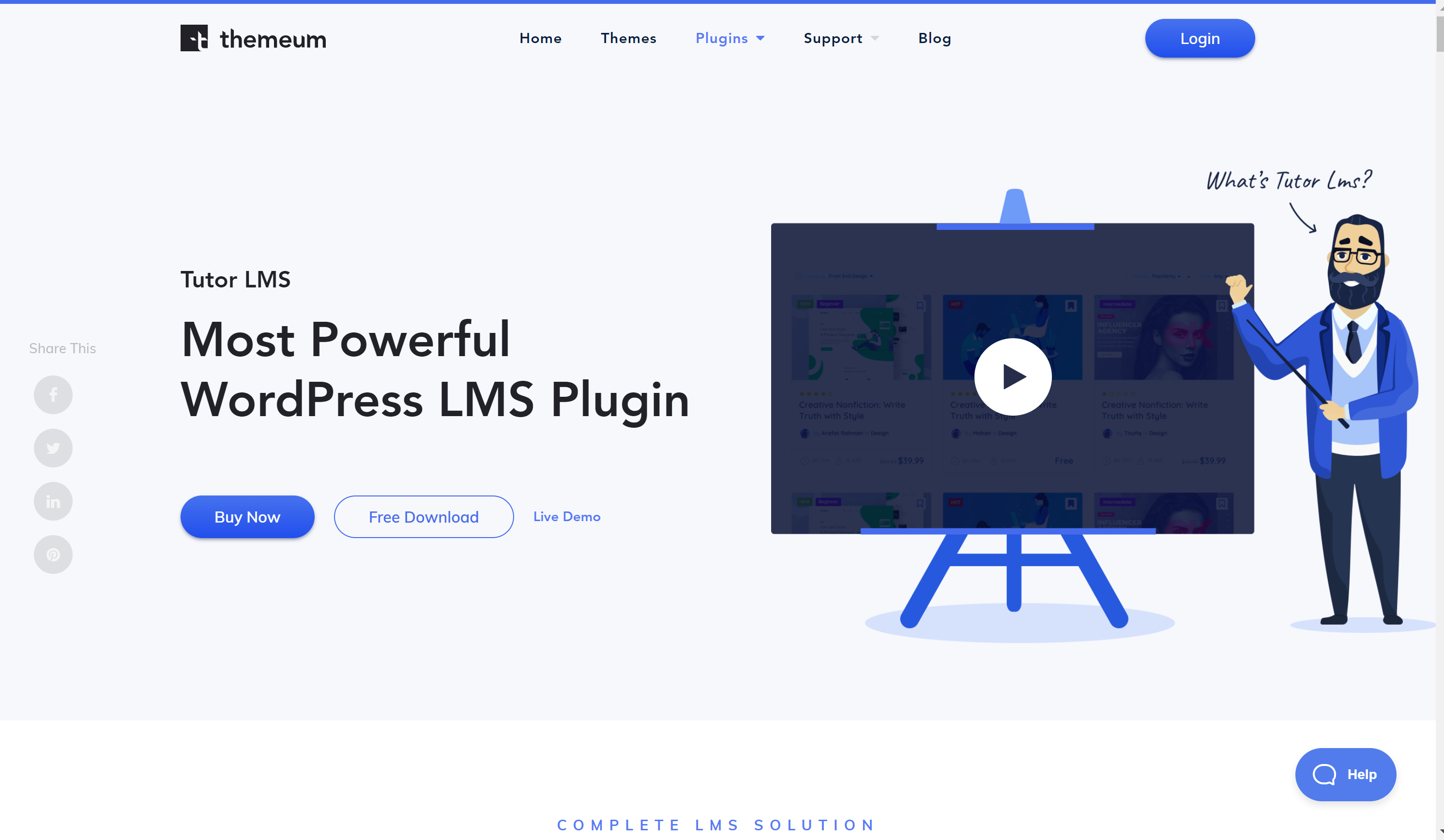Tutor LMS - 最高の WordPress LMS プラグイン Tutor LMS - Best WordPress LMS Plugins