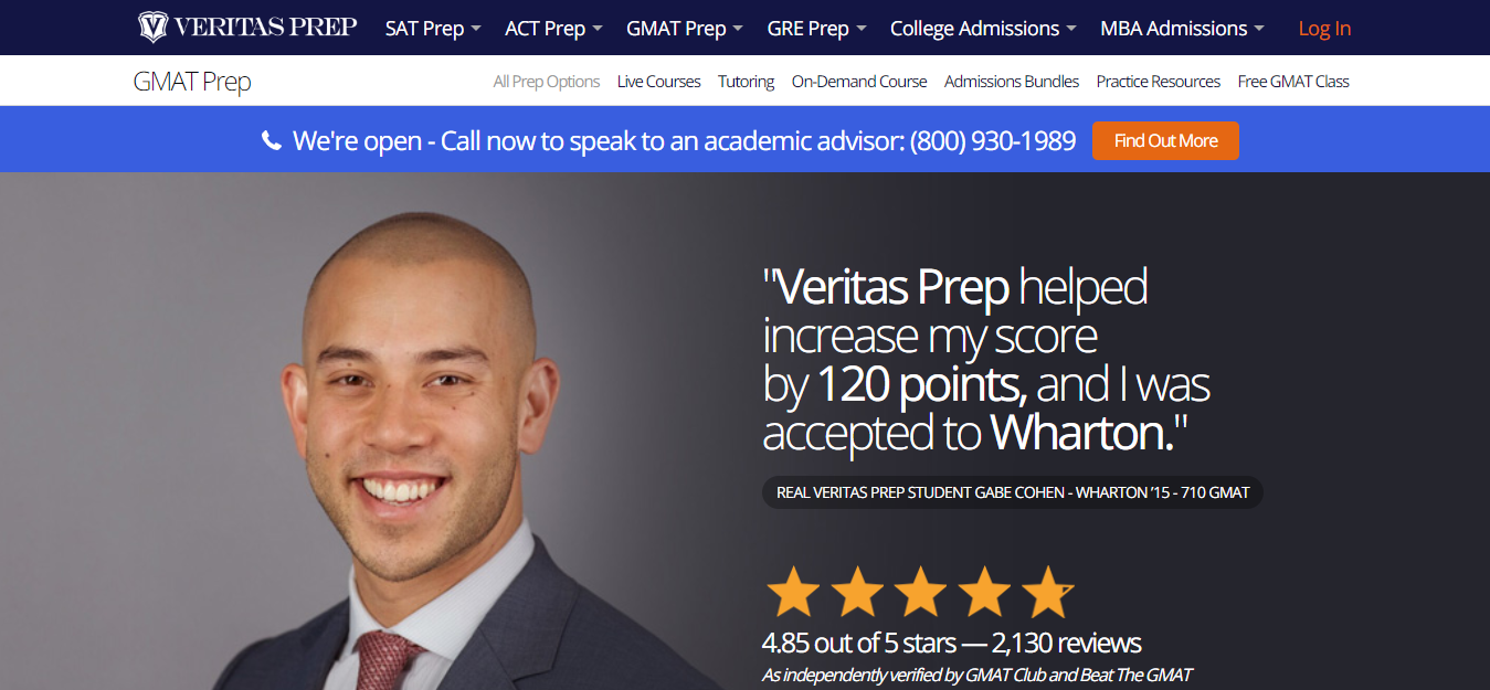 GMAT discount-  Veritas Prep
