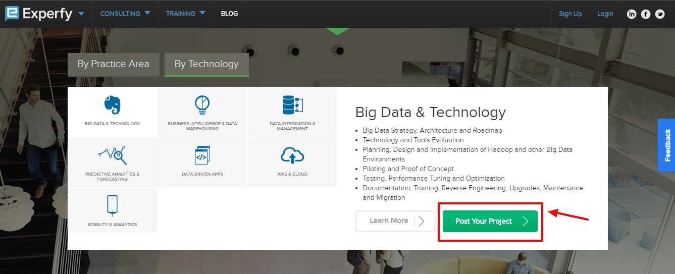 Experfy - opublikuj swój projekt
