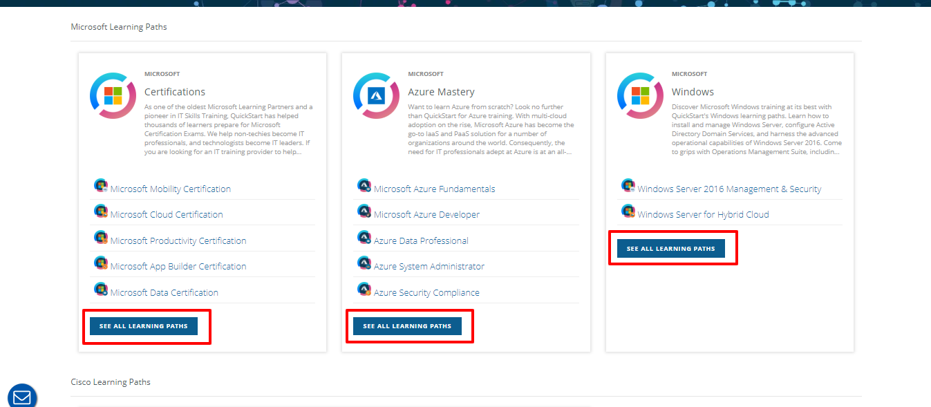 Quickstart Review -learning path