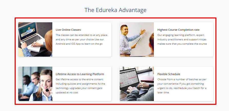 Edureka coupon code - advantages