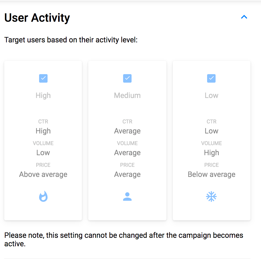 用户活动 - 推送广告指南 User Activity - Push Ads Guide