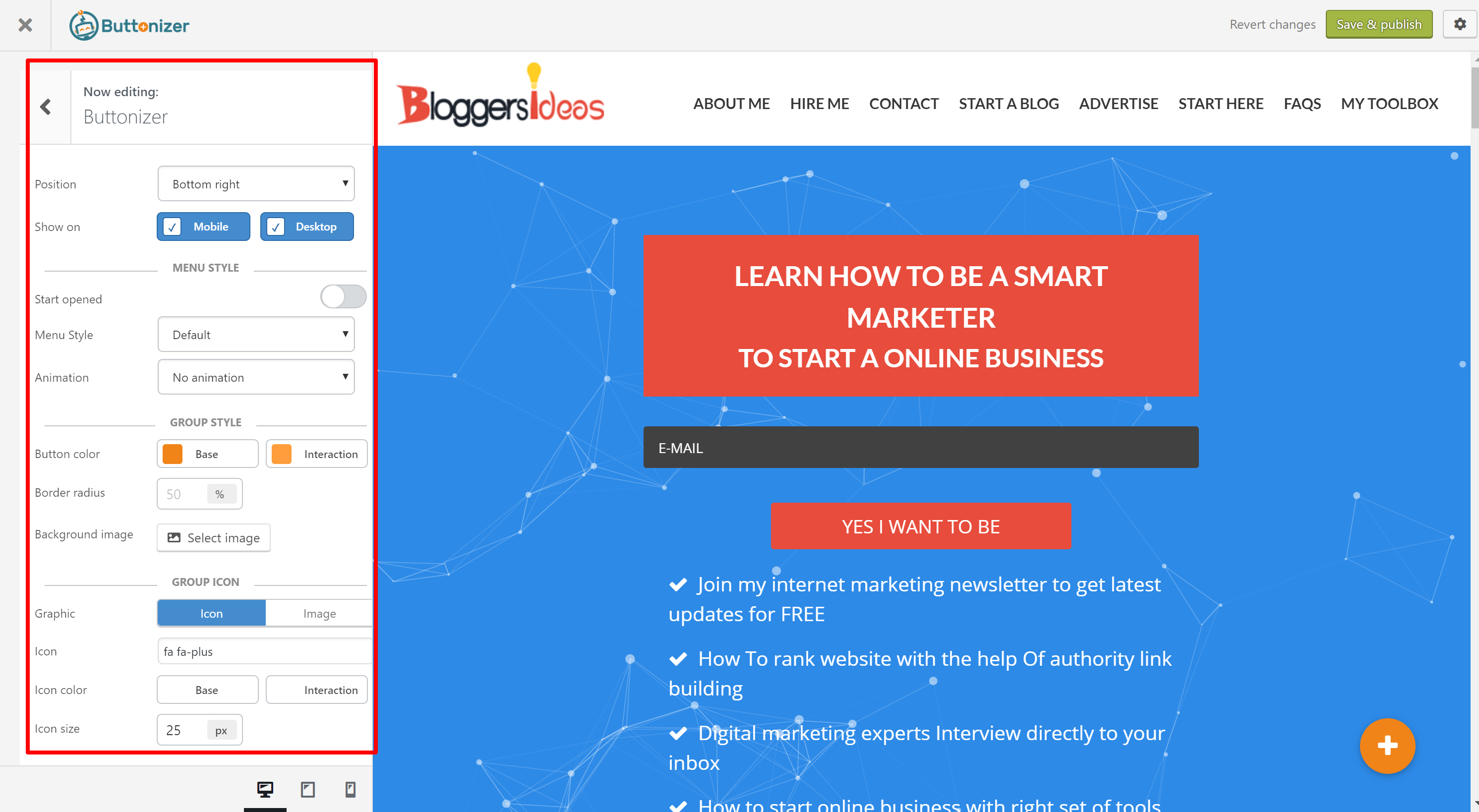 Buttonizer 浮动插件