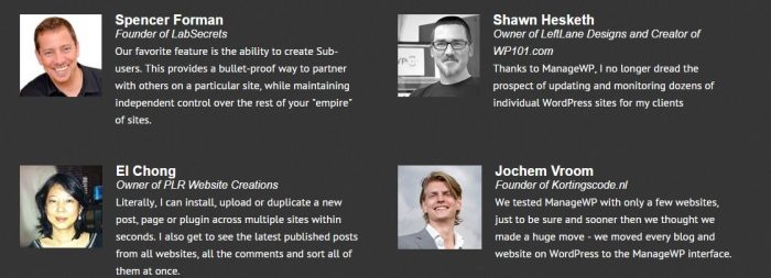 managewp testimonials