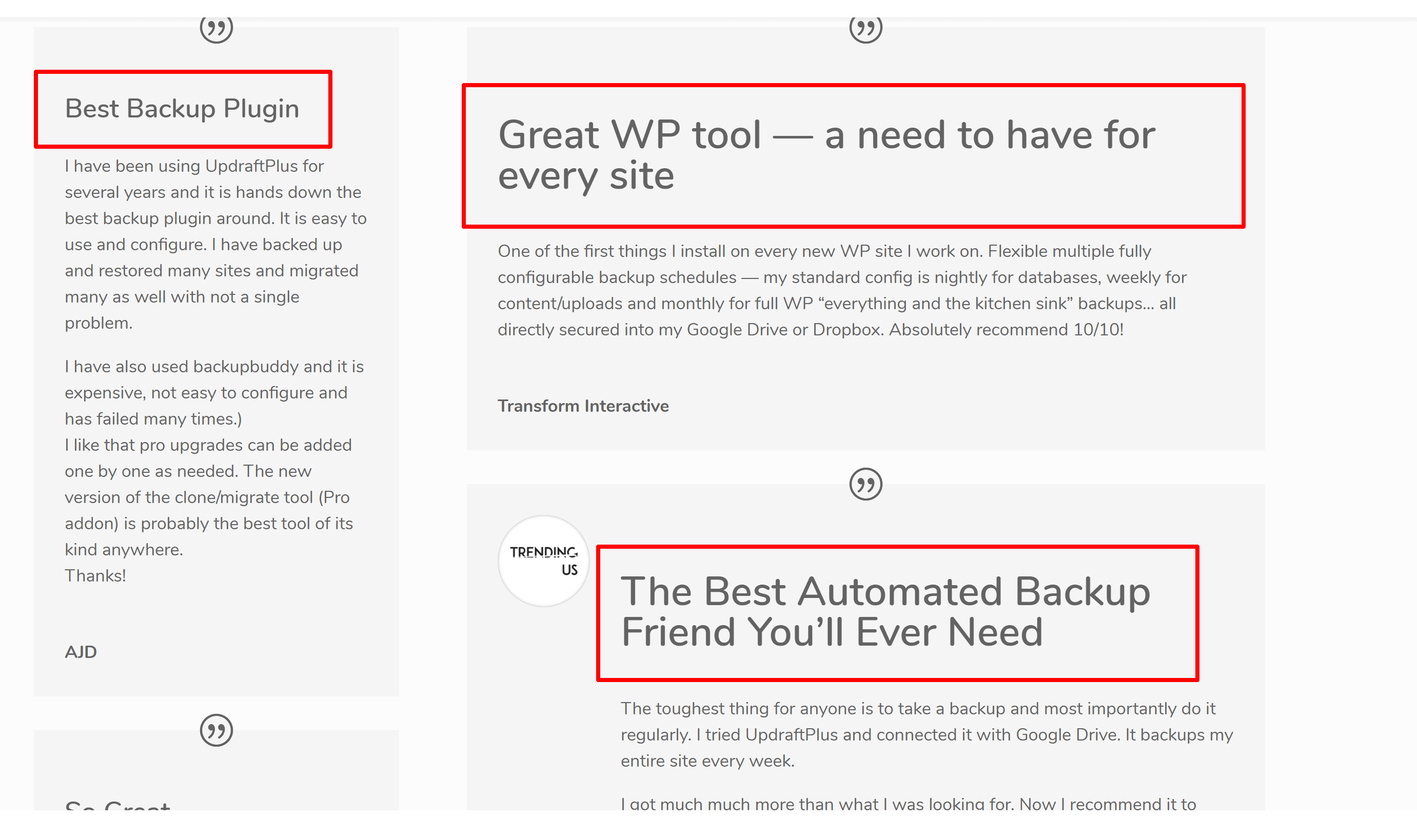 Updraftplus 评论和推荐 - Blogvault vs Updraftplus