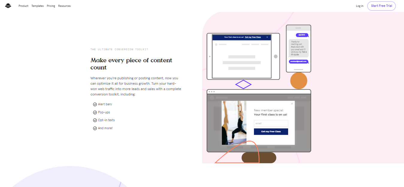 Leadpages - 内容计数 Leadpages - content count
