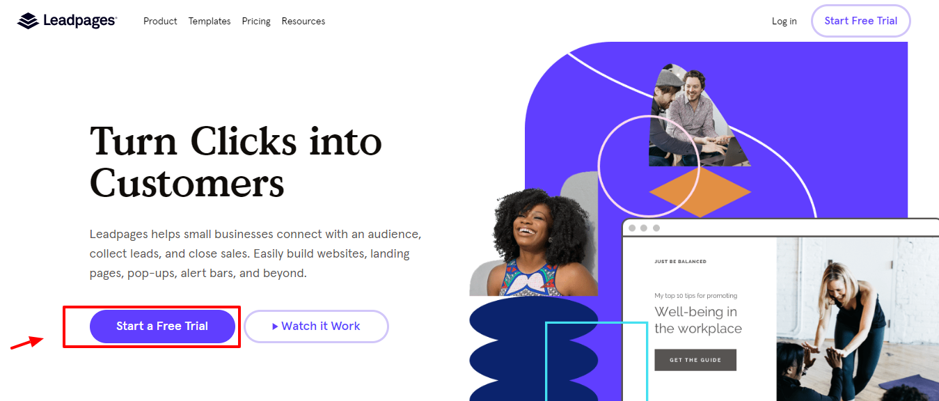 Leadpages - 主页信息 Leadpages - home info