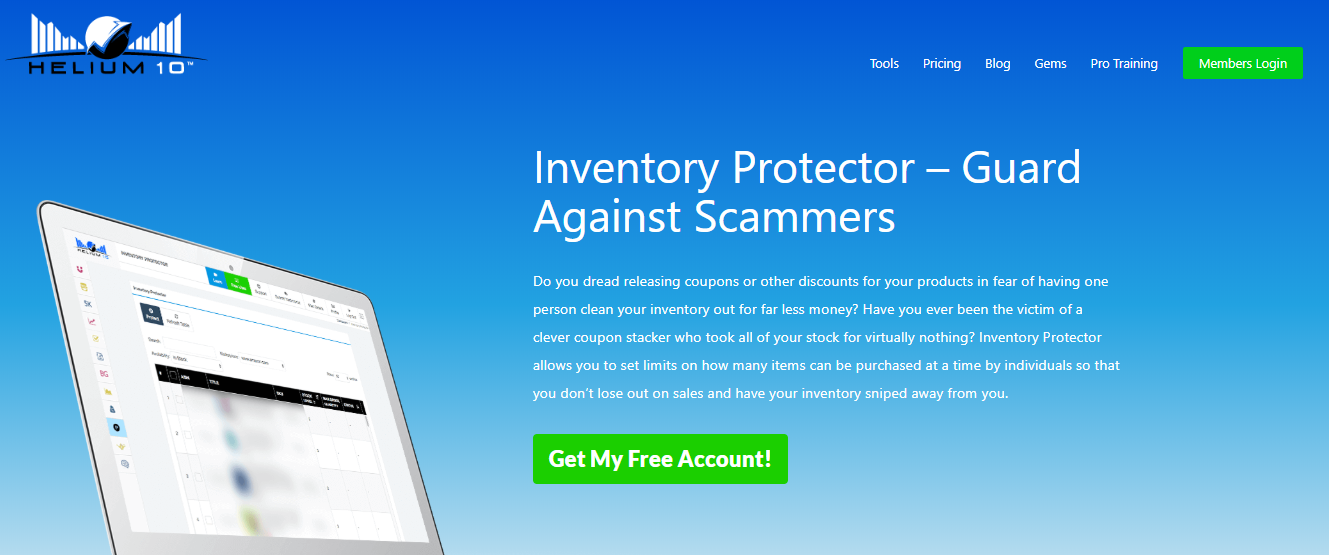 Helium 10 Review- Inventory Protector