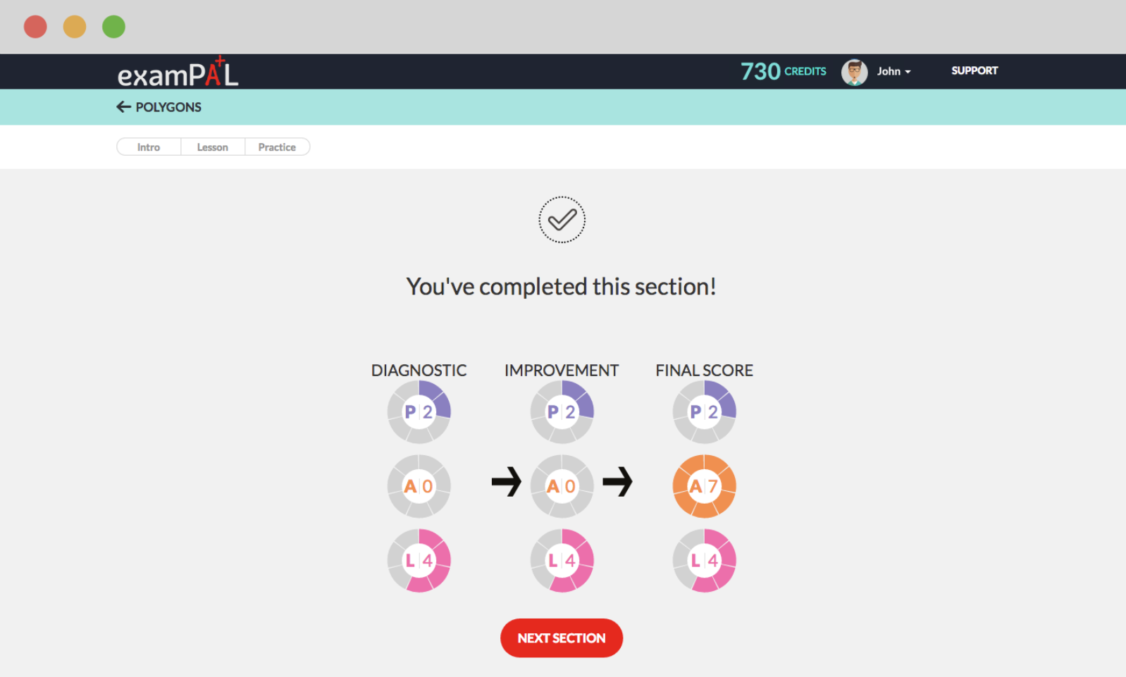 ExamPAL Courses Review- study dashboard