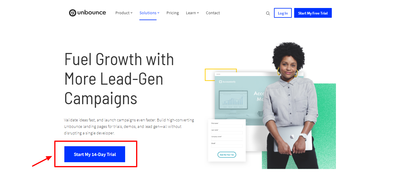 مراجعة Unbounce - اختراق النمو Unbounce Review - Growth hack