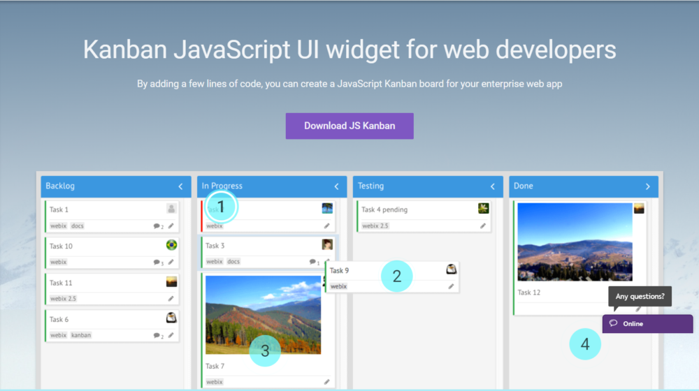 Business Web Applications Kanban