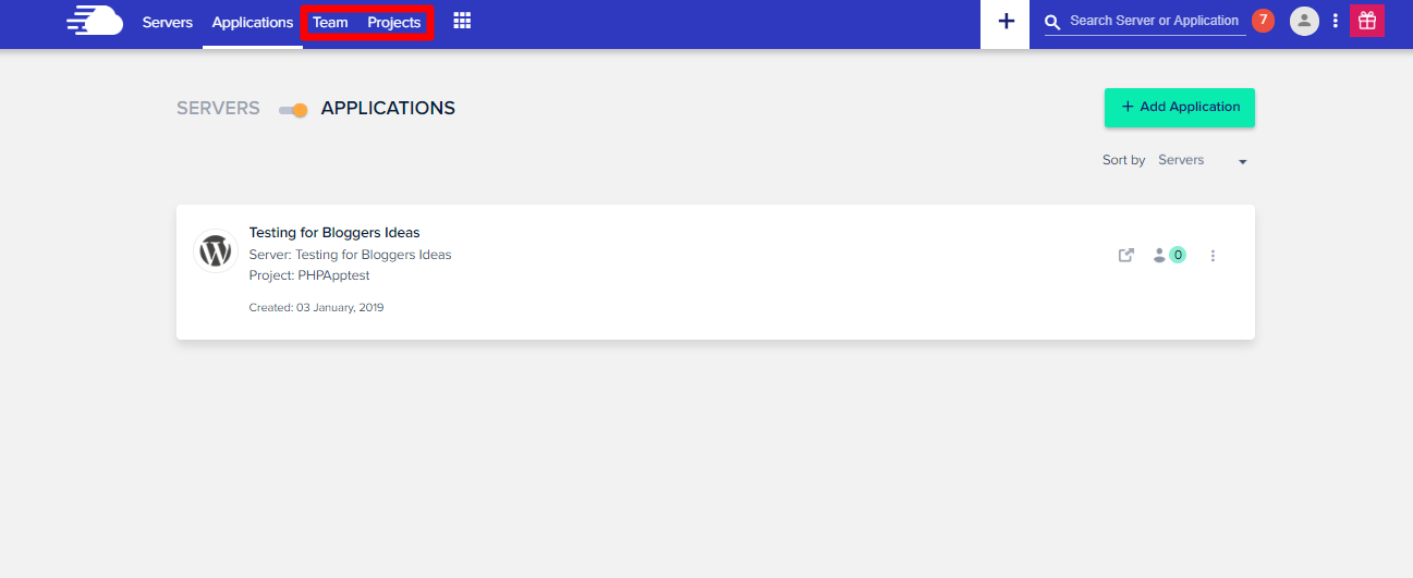 Cloudways Review- Applications