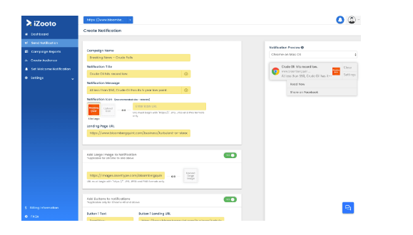  iZooto Review - iZooto Dashboard