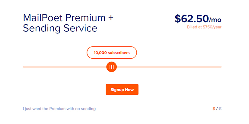 MailPoet 料金プラン