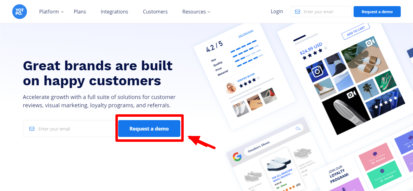 yotpo 评论 - 尝试免费演示