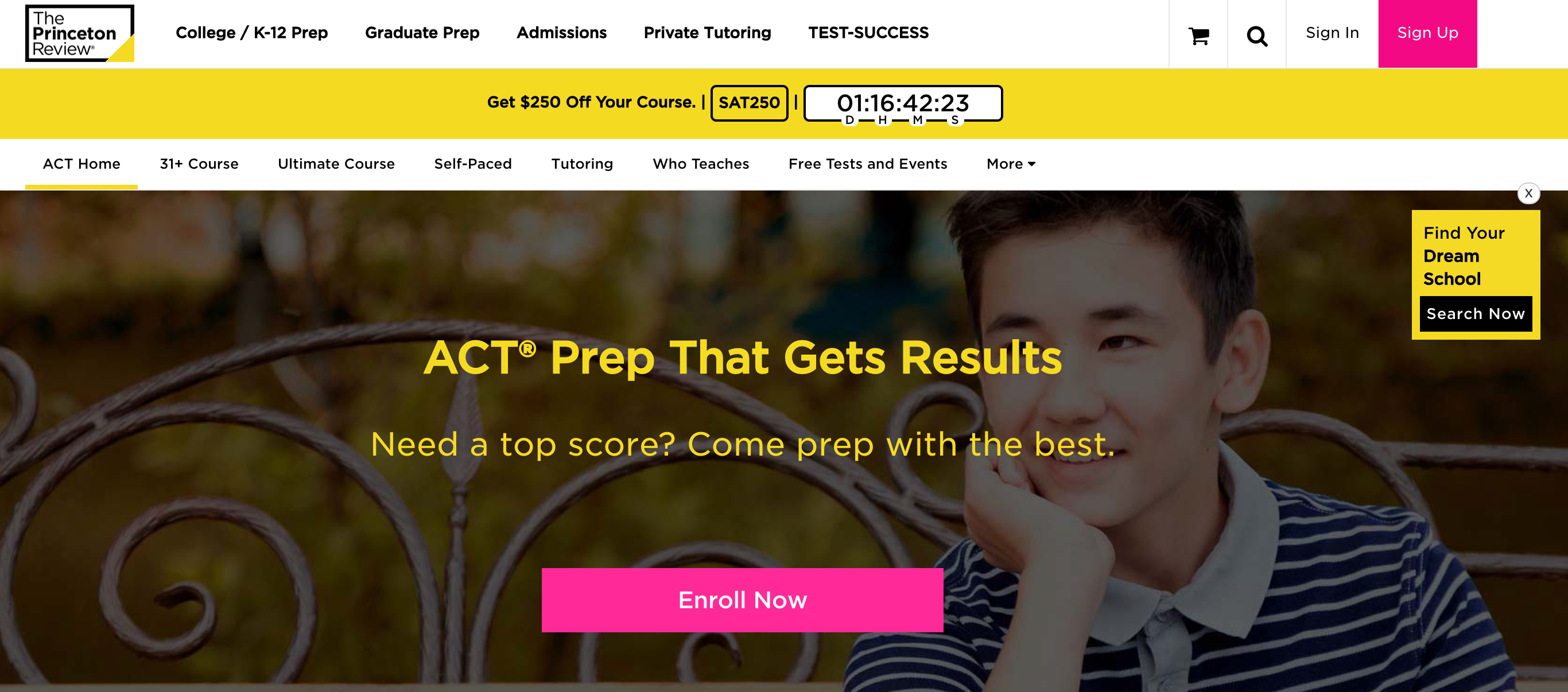 Préparation au test ACT L'examen de Princeton ACT Test Prep The Princeton Review