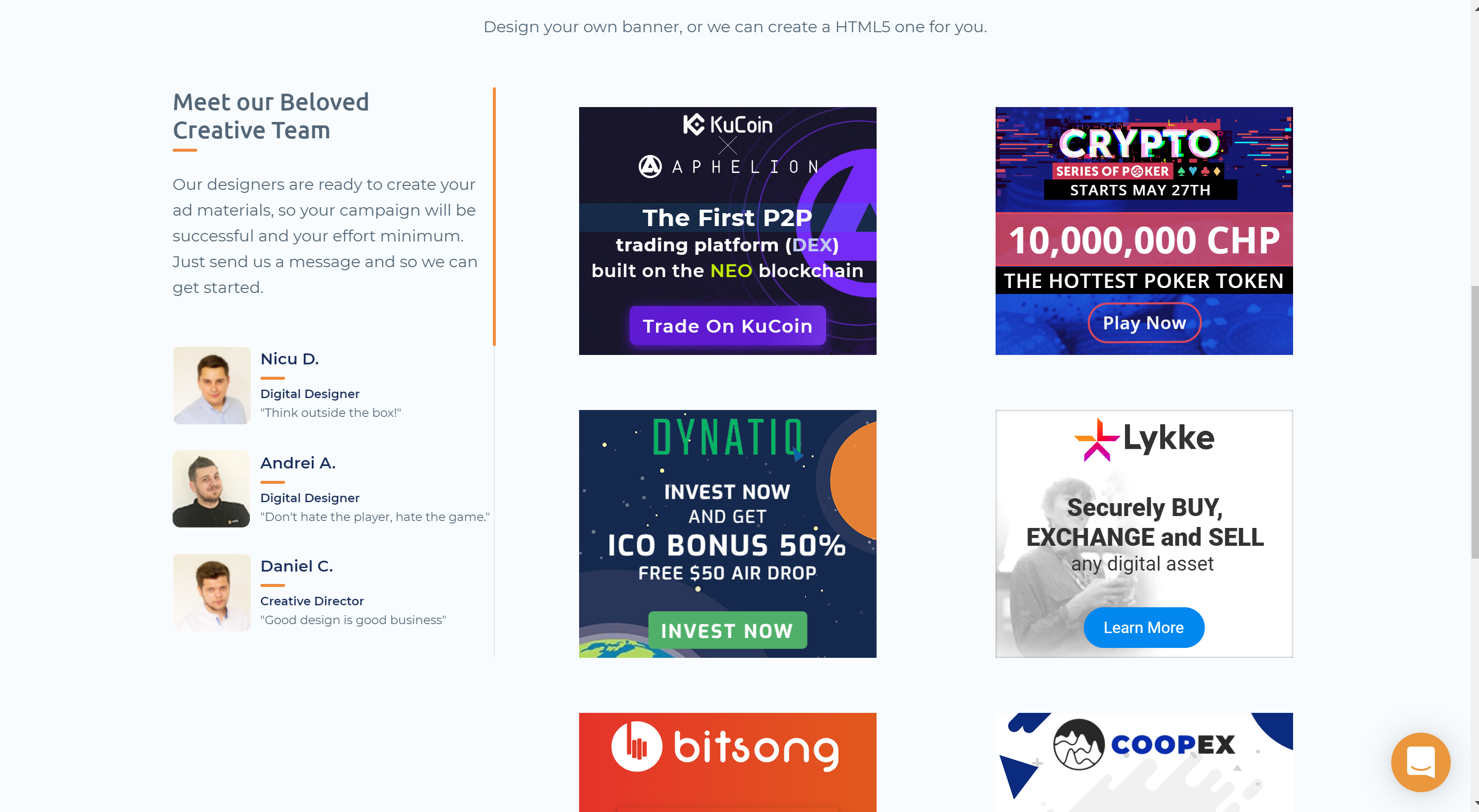 Coinzilla crypto pentru editori