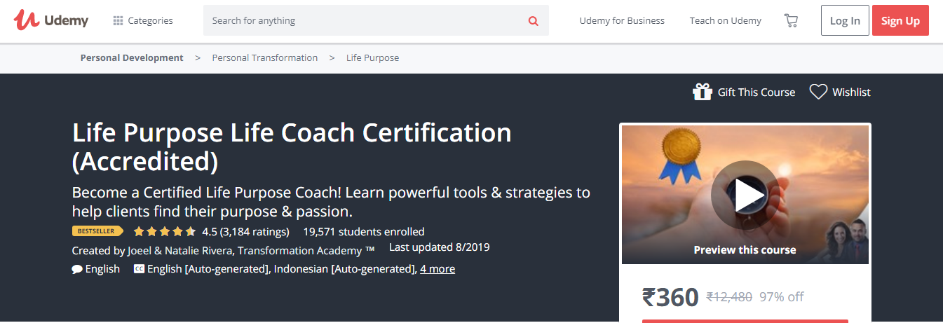 7 Best Life Coaching Courses & Certification- Life Purpose life Coach Certification