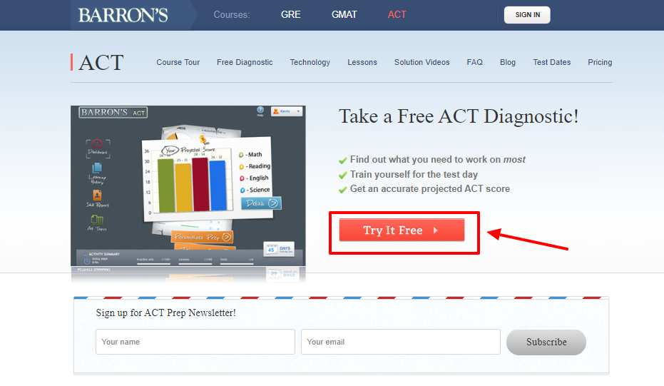 Barrons Test Prep Review - Machen Sie einen freien Schritt Barrons Test Prep Review - Take Free Step