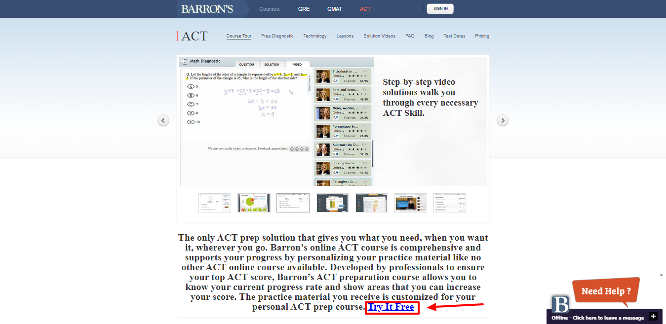 Barrons Test Prep Review – Online-ACT-Vorbereitung mit Barrons Test Prep Course Tour Barrons Test Prep Review - Online ACT Preparation with Barron’s Test Prep Course Tour