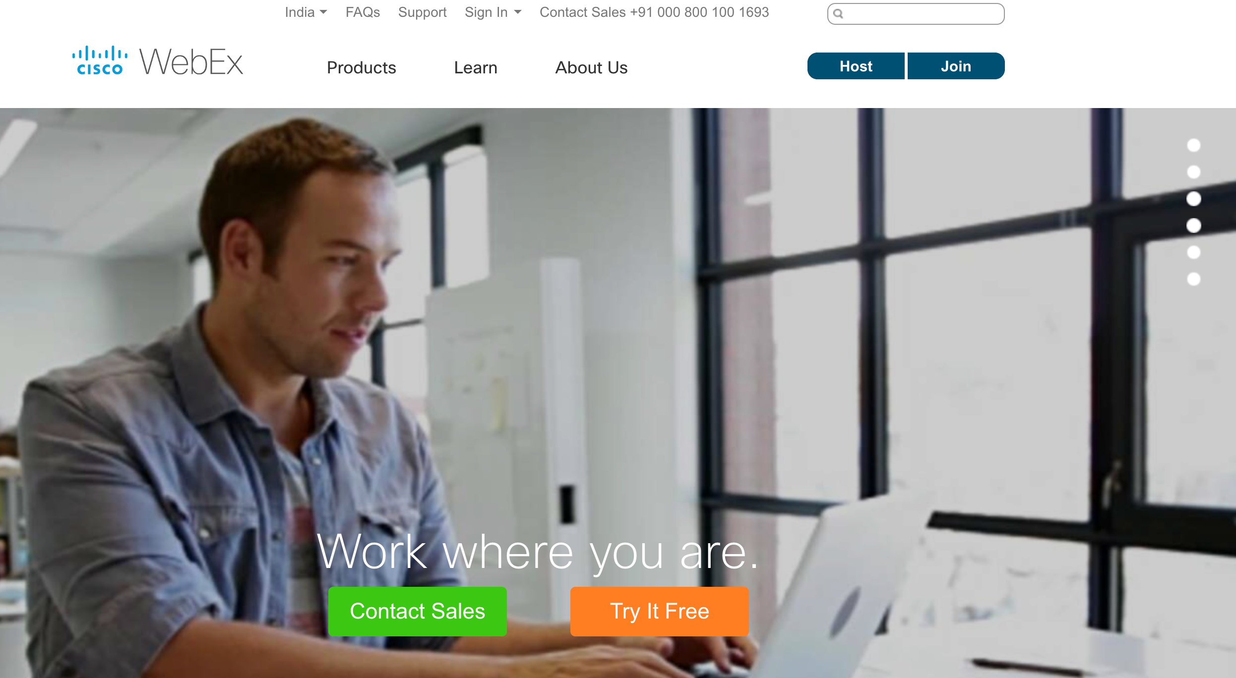 Cisco WebEx – Videokonferenzen Cisco WebEx — Video Conferencing