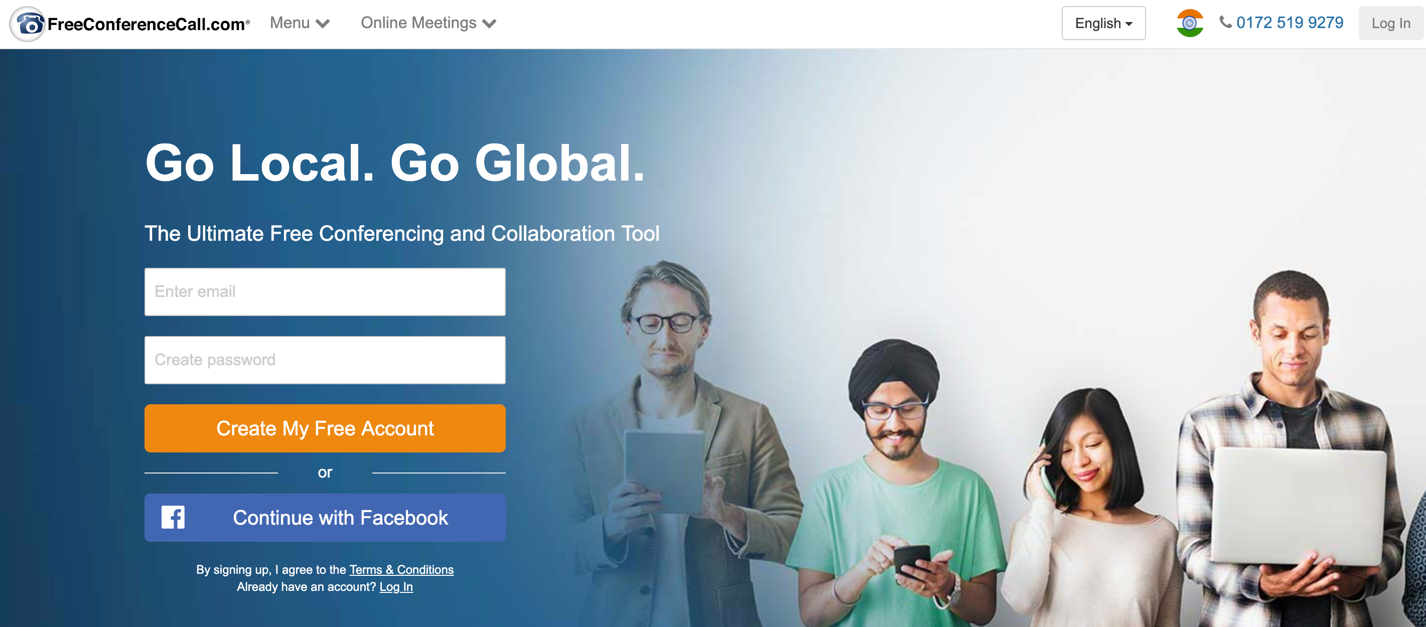 Kostenlose Telefonkonferenz FreeConferenceCall