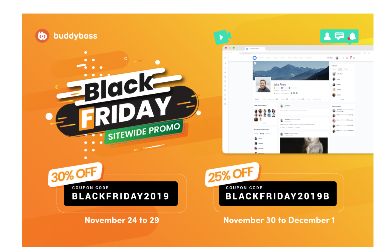 BuddyBoss BLACK FRIDAY deals