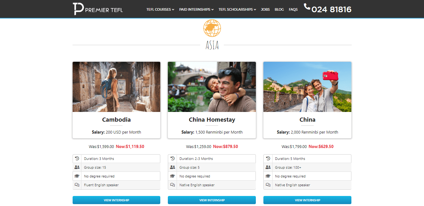 Dibayar-TEFL-magang-Premier-TEFL-Ulasan