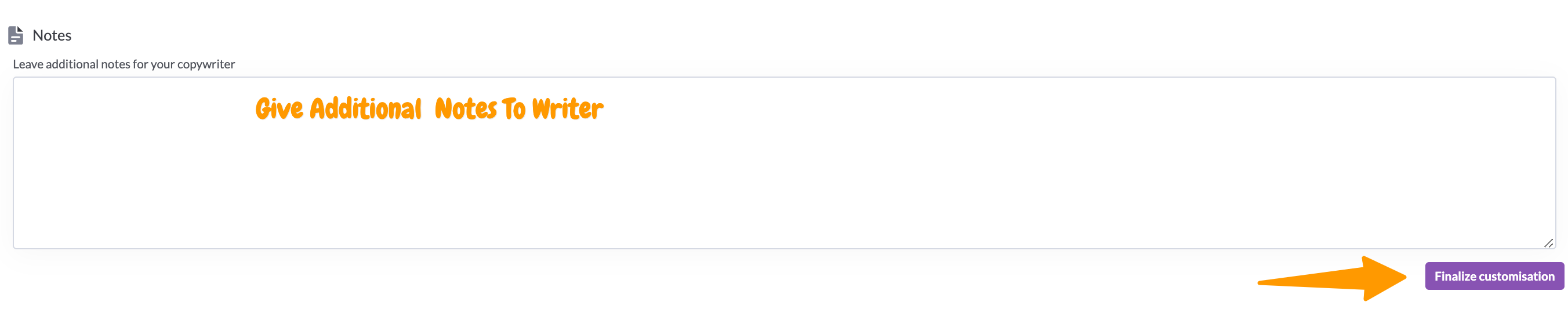 给作者的附加说明 additional notes to writer