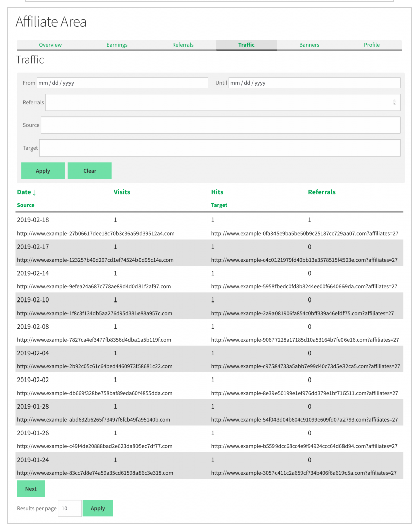 AffiliateWP vs Affiliate Pro Comparison- Traffic