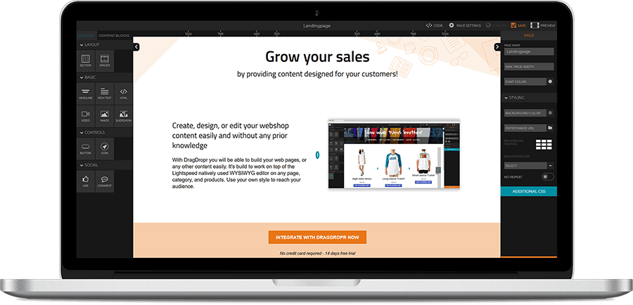 DragDropr ビジュアル エディター