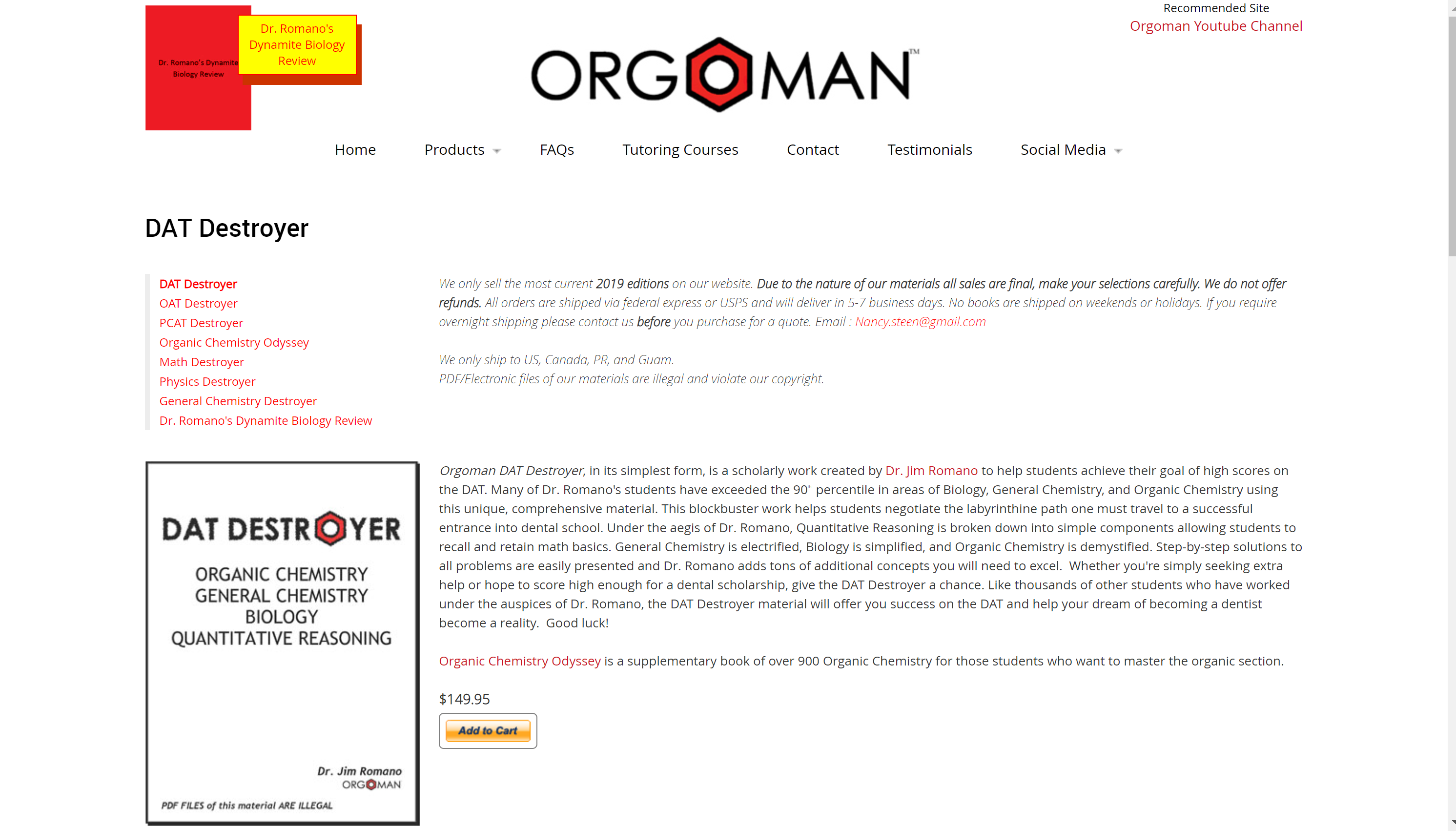 DAT Destroyer para la preparación de DAT