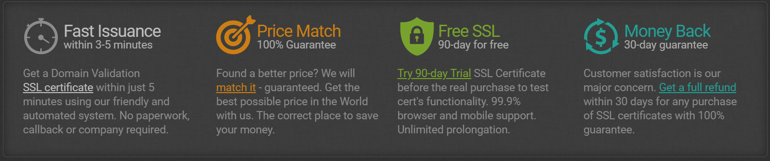 GOGETSSL Review - Features