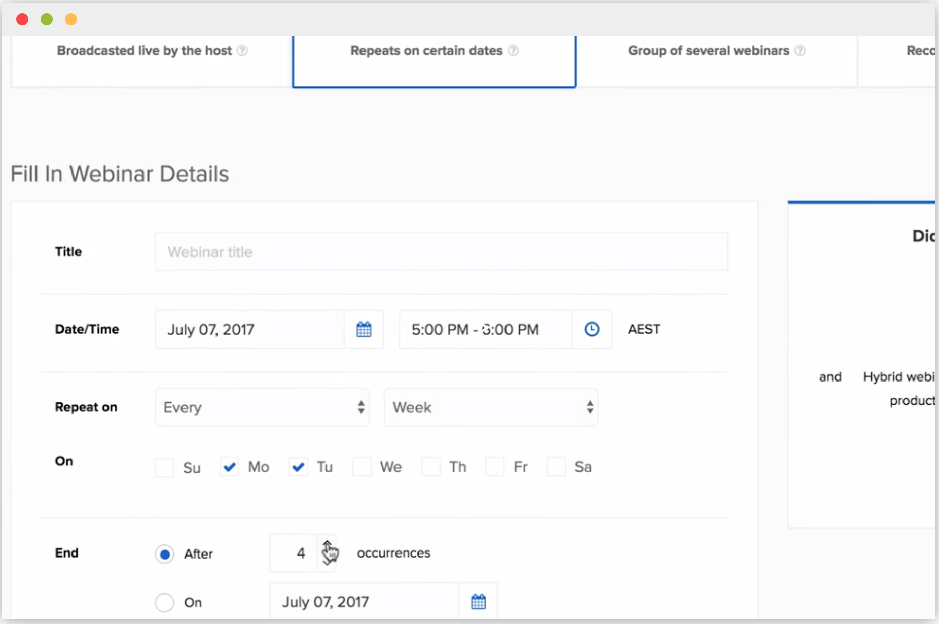 ウェビナー忍者 - ウェビナーの詳細