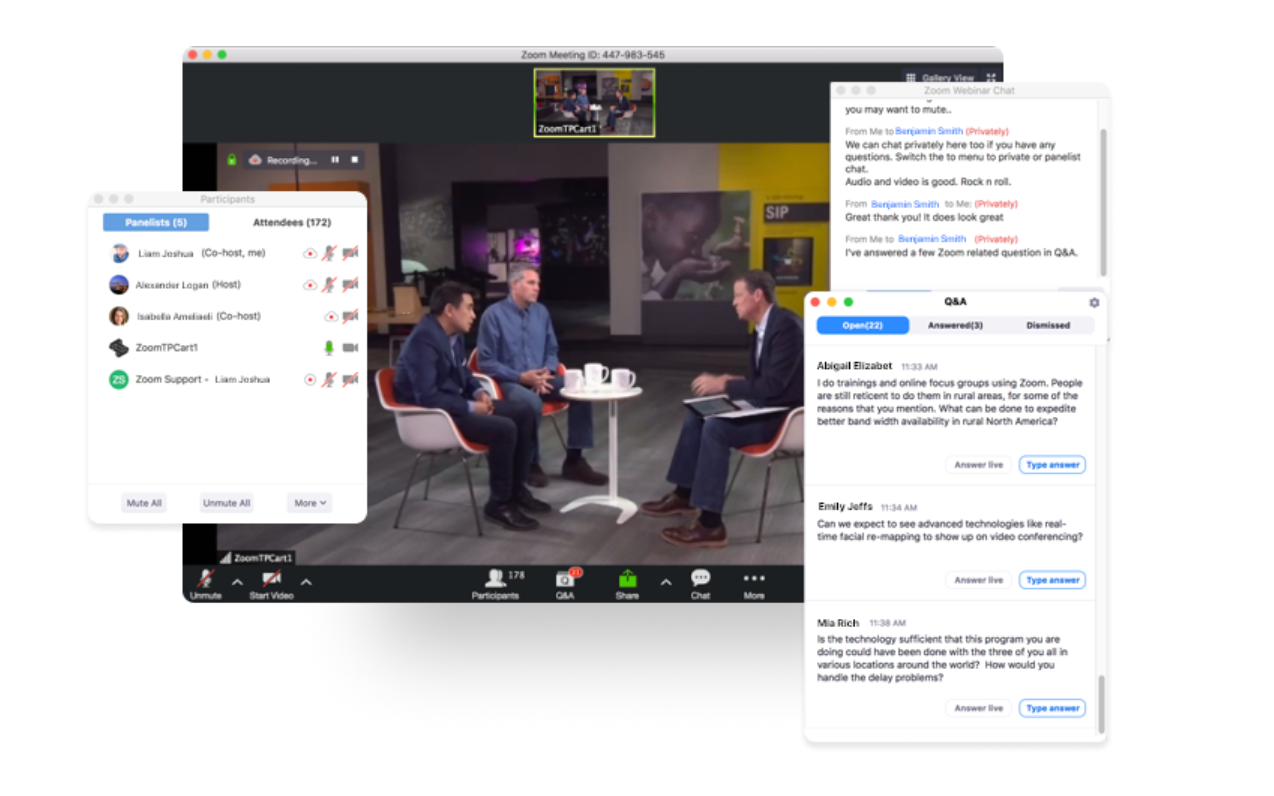 Zoomビデオウェビナー