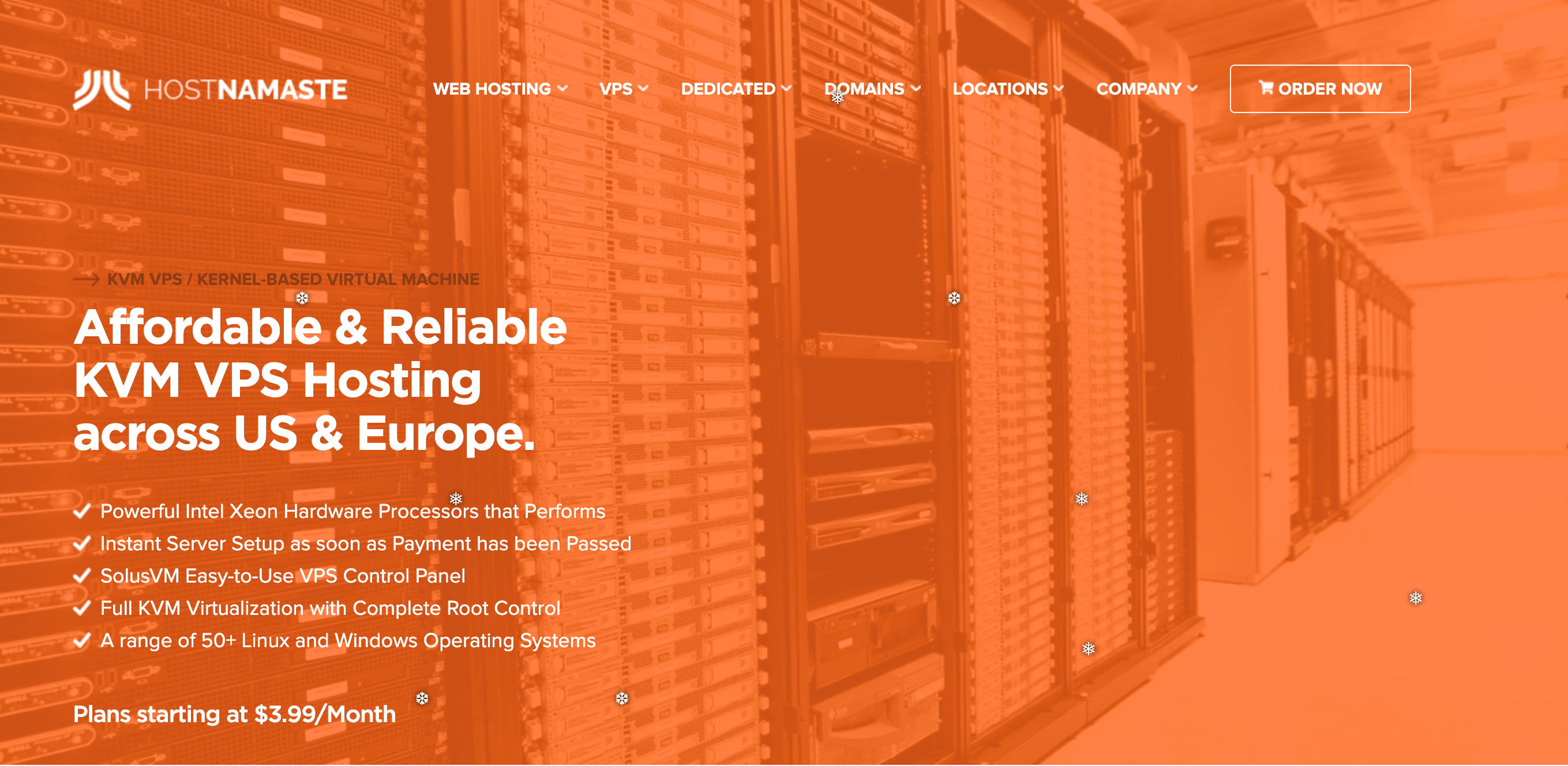 HostNamaste Review- KVM VPS