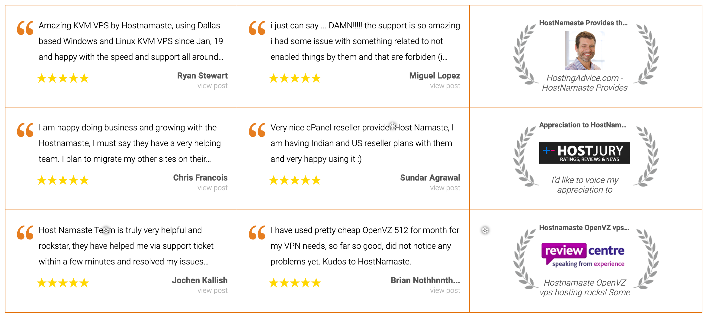 Recensione del cliente HostNamaste