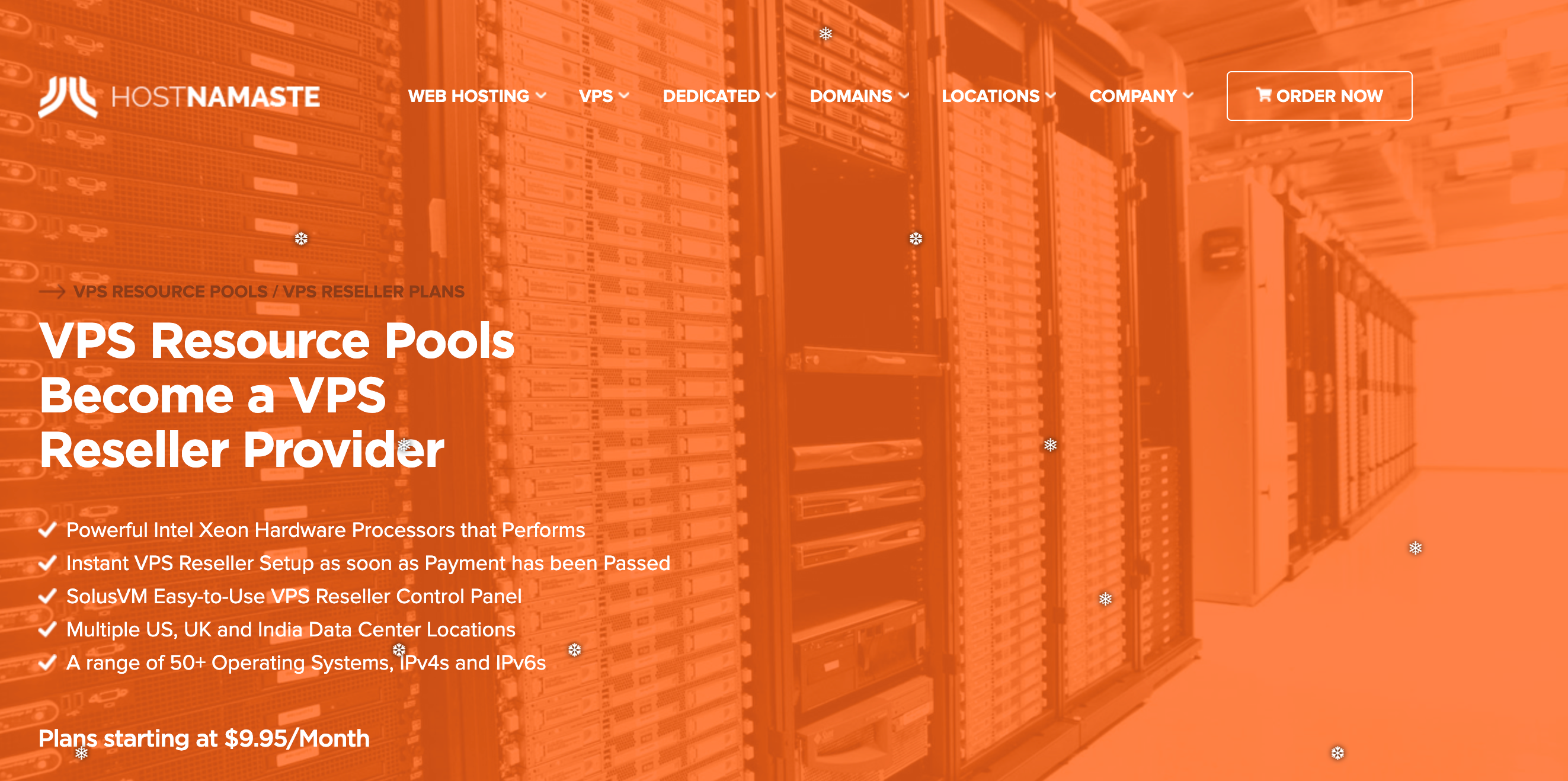 HostNamaste Review- VPS Resource Pools