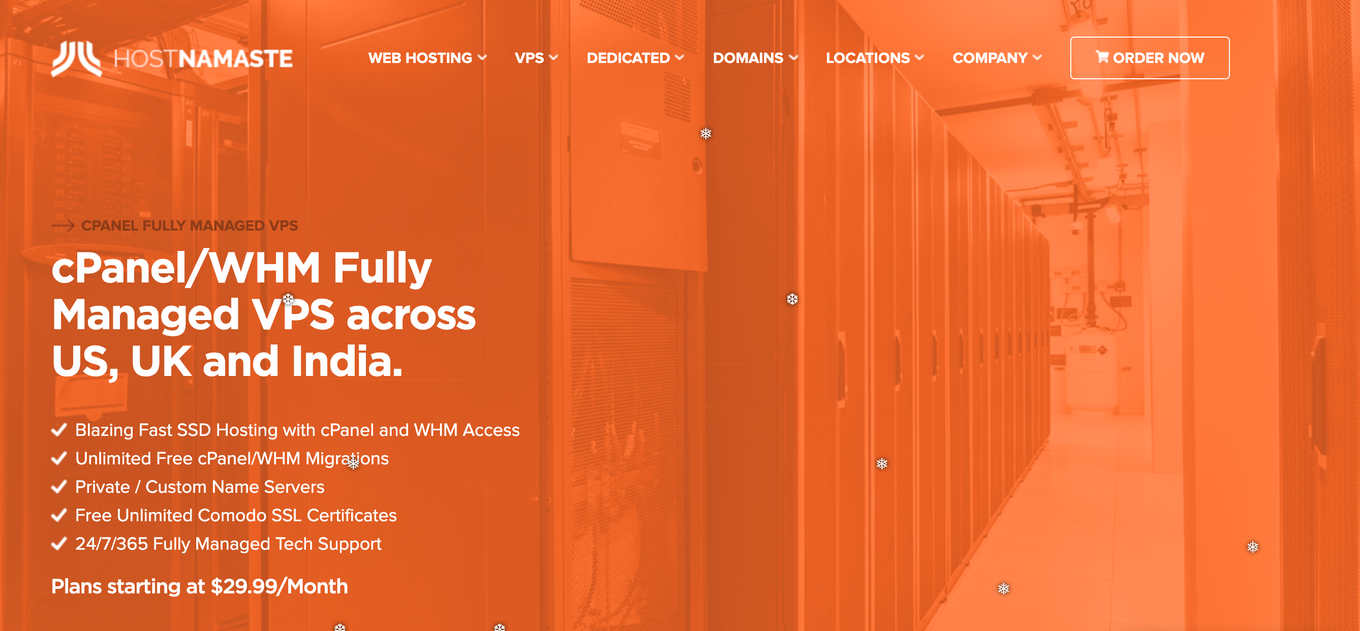 HostNamaste Review- Fully managed VPS