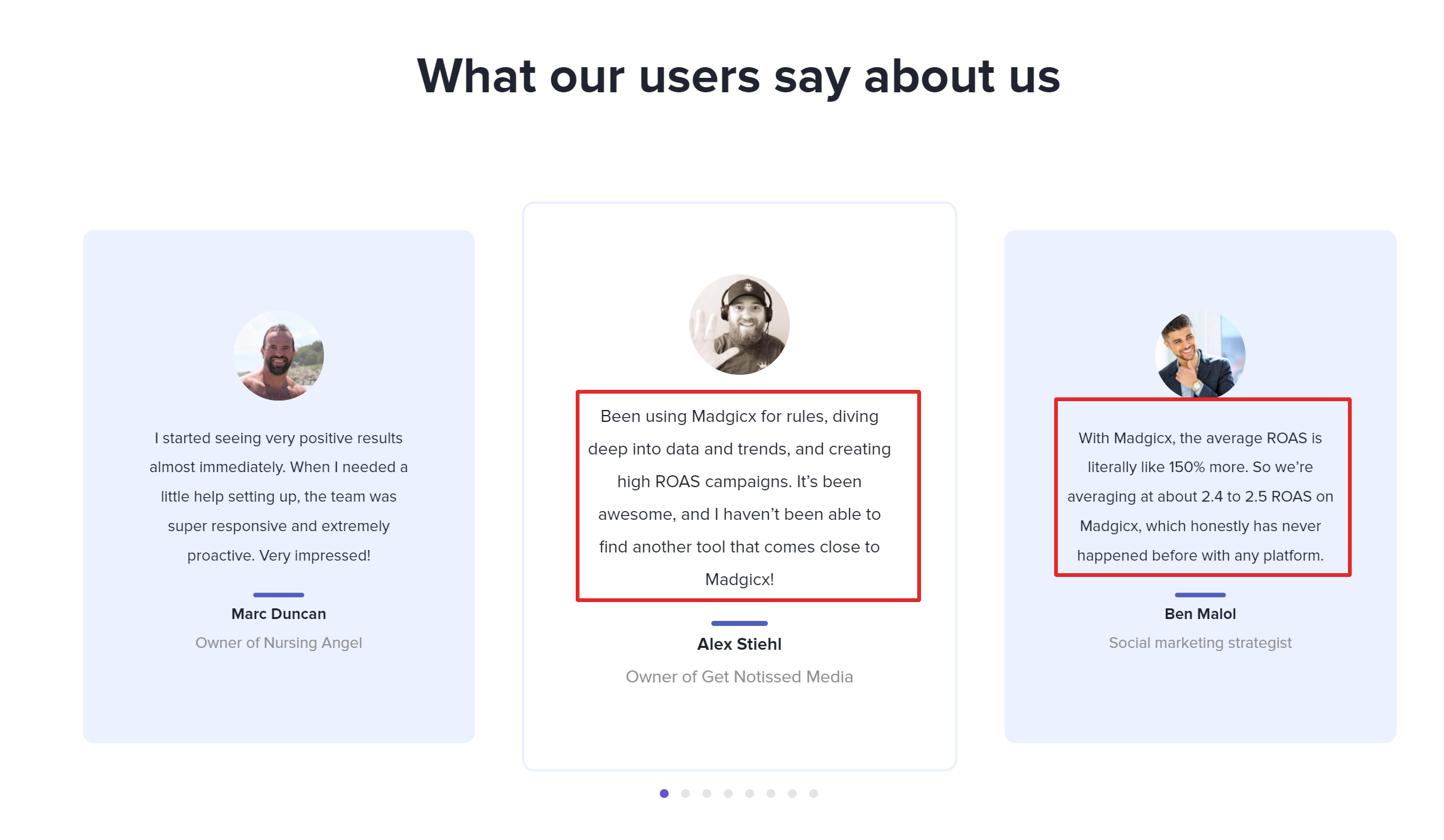 Madgicx Mărturie de către clienți Madgicx Testimonial by customers