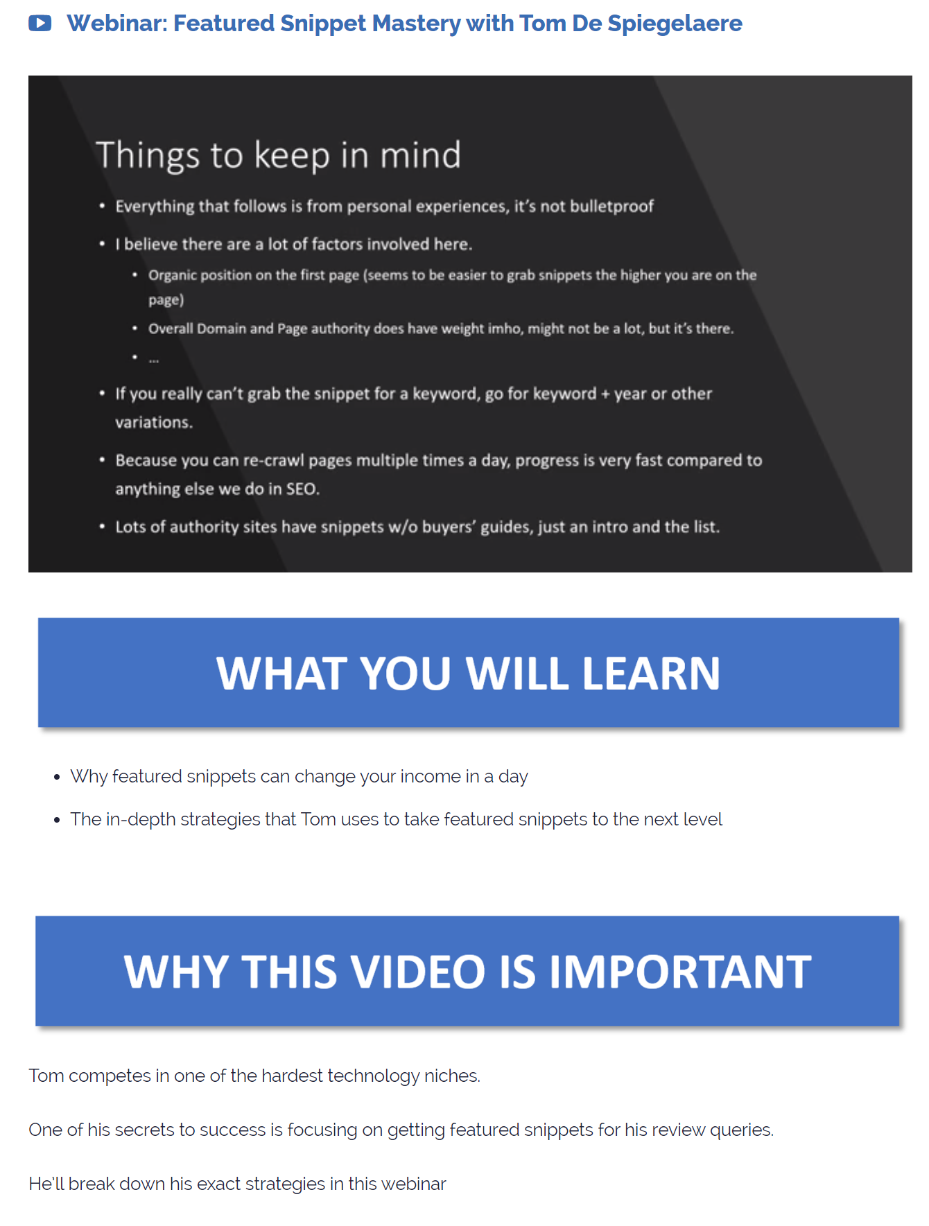 snippets em destaque do laboratório afiliado affiliate lab featured snippets